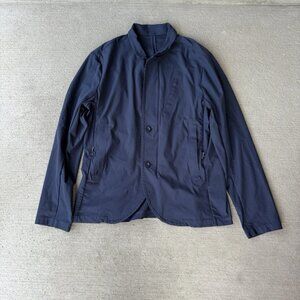 Lululemon Men’s L Navy Commission Blazer Softshell Jacket Hidden Zip Pockets